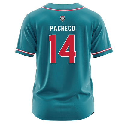 New Mexico - NCAA Softball : Mya Pacheco - Teal Jersey-1