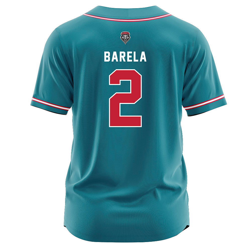 New Mexico - NCAA Softball : Caprice Barela - Teal Jersey-1