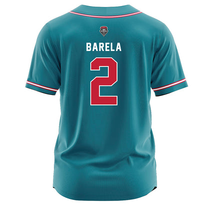 New Mexico - NCAA Softball : Caprice Barela - Teal Jersey-1