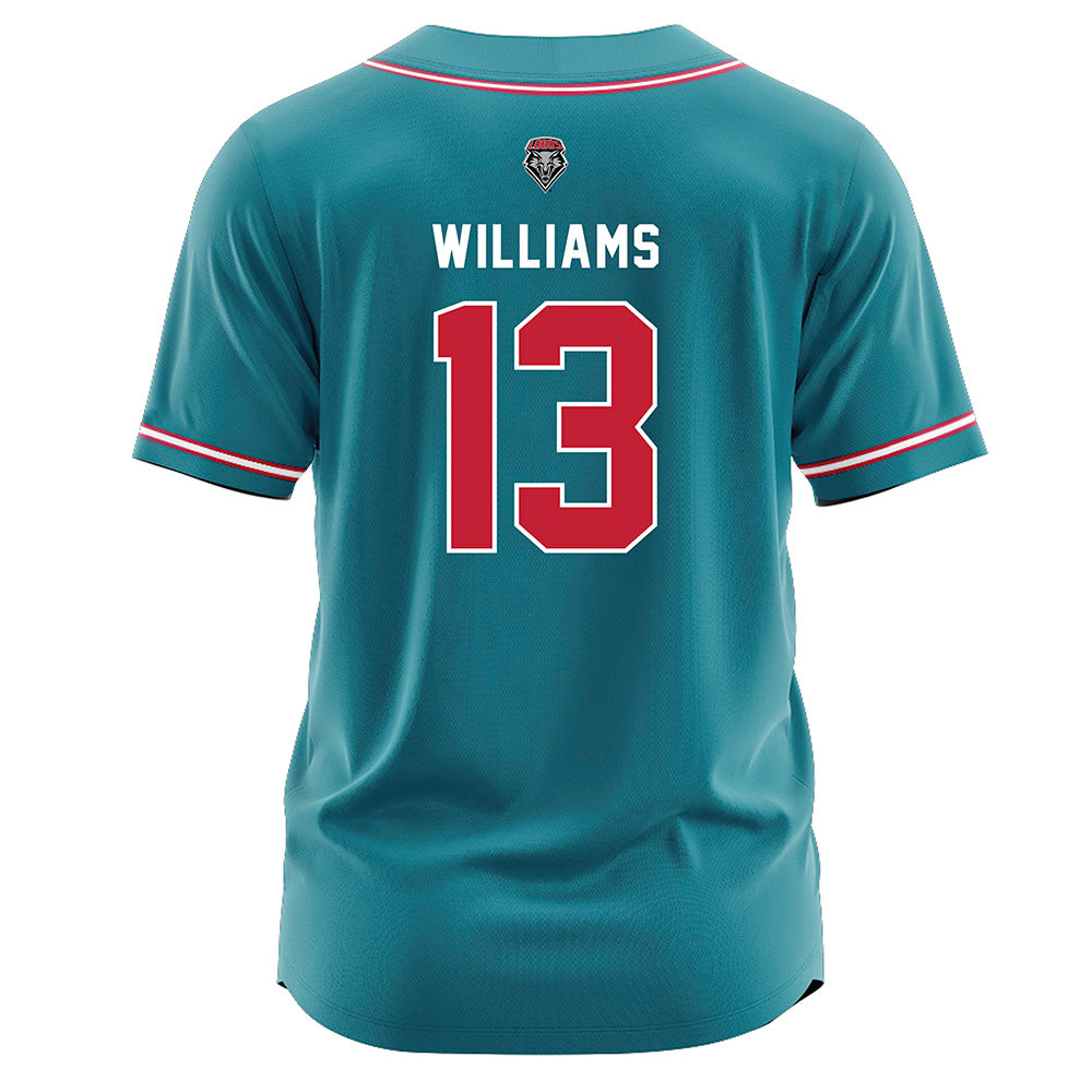 New Mexico - NCAA Softball : Briana Williams - Teal Jersey-1
