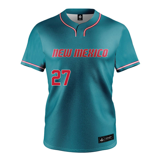 New Mexico - NCAA Softball : Hayden Luderer - Teal Jersey-0