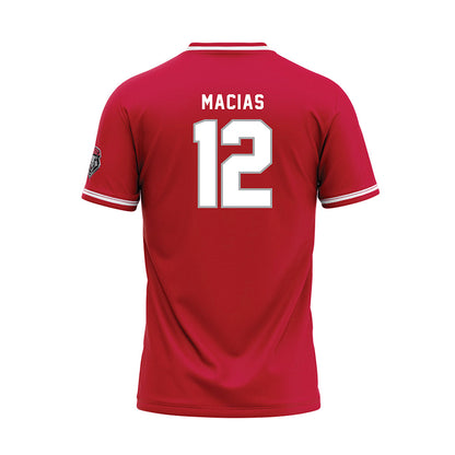 New Mexico - NCAA Softball : Melanie Macias - Red Baseball Jersey-1