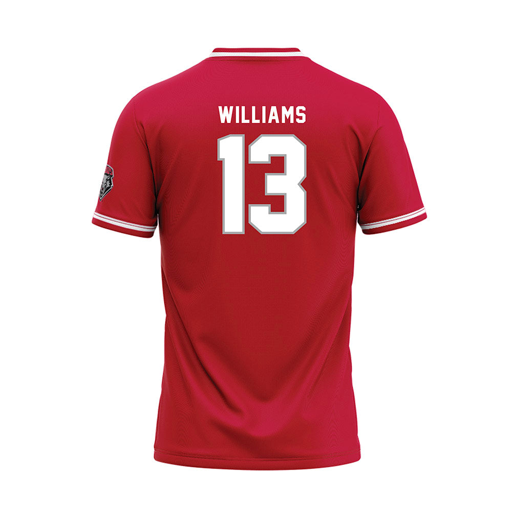 New Mexico - NCAA Softball : Briana Williams - Red Baseball Jersey-1