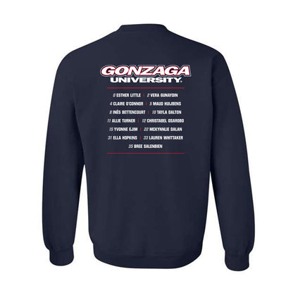 Gonzaga - NCAA Women's Basketball : - Roster Shirt Crewneck Sweatshirt-1
