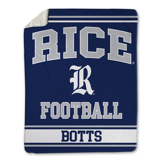 Rice - NCAA Football : Dillan Botts - Blanket-0
