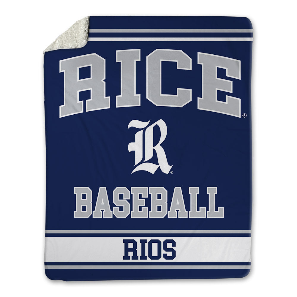 Rice - NCAA Baseball : Lorenzo Rios - Blanket-0