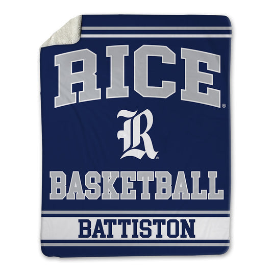 Rice - NCAA Women's Basketball : Louann Battiston - Blanket-0