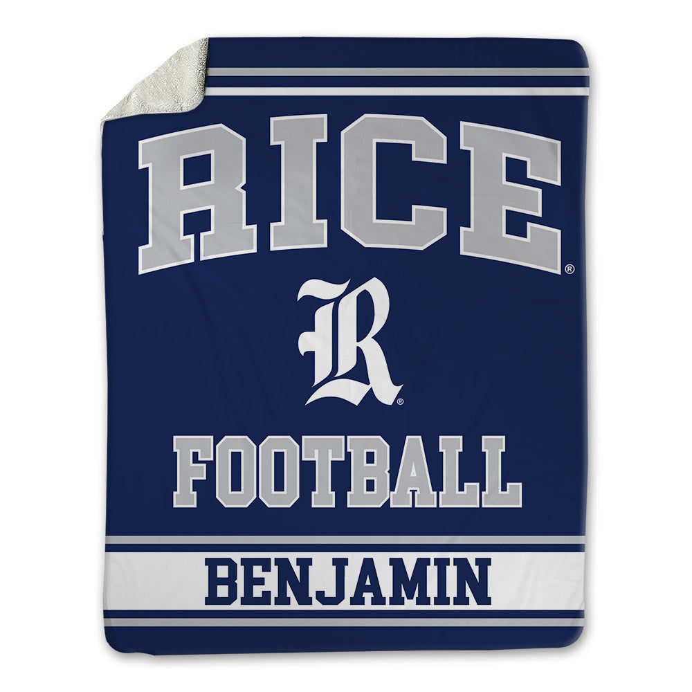 Rice - NCAA Football : Jamir Benjamin - Blanket-0