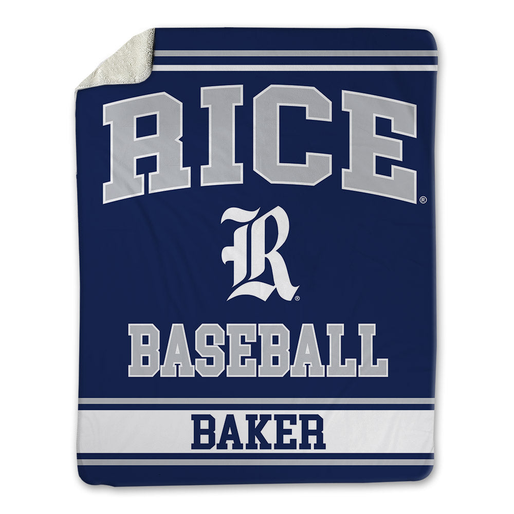 Rice - NCAA Baseball : Ty Baker - Blanket-0