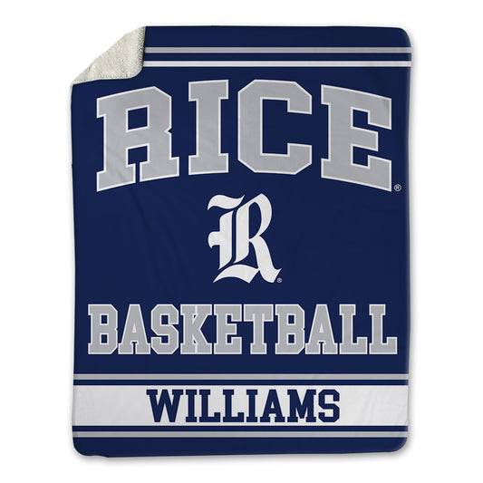 Rice - NCAA Men's Basketball : Jordan Williams - Blanket-0