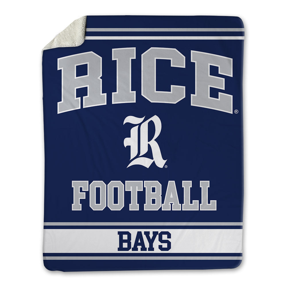 Rice - NCAA Football : Braden Bays - Blanket-0