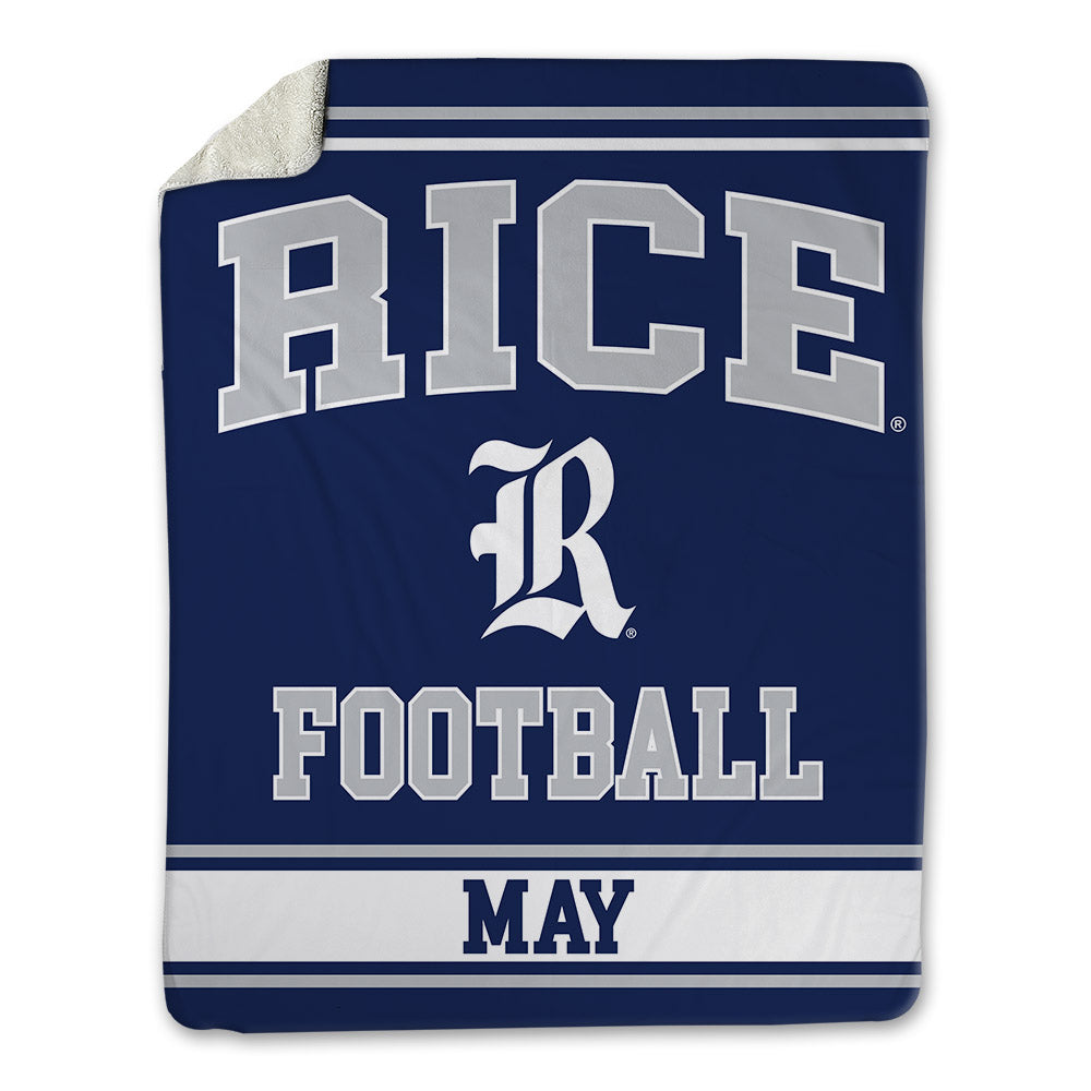 Rice - NCAA Football : Tariq May - Blanket-0