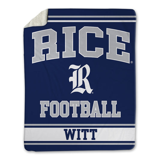 Rice - NCAA Football : Cullen Witt - Blanket-0