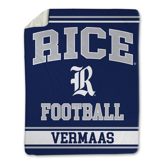 Rice - NCAA Football : Caden VerMaas - Blanket-0