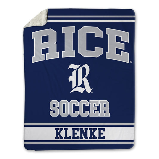 Rice - NCAA Women's Soccer : Keeley Klenke - Blanket-0