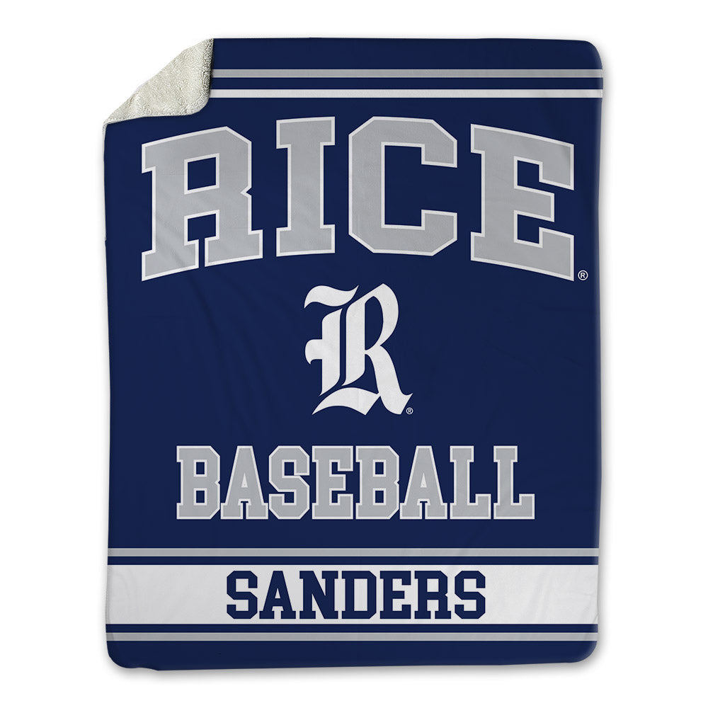 Rice - NCAA Baseball : Ethan Sanders - Blanket-0