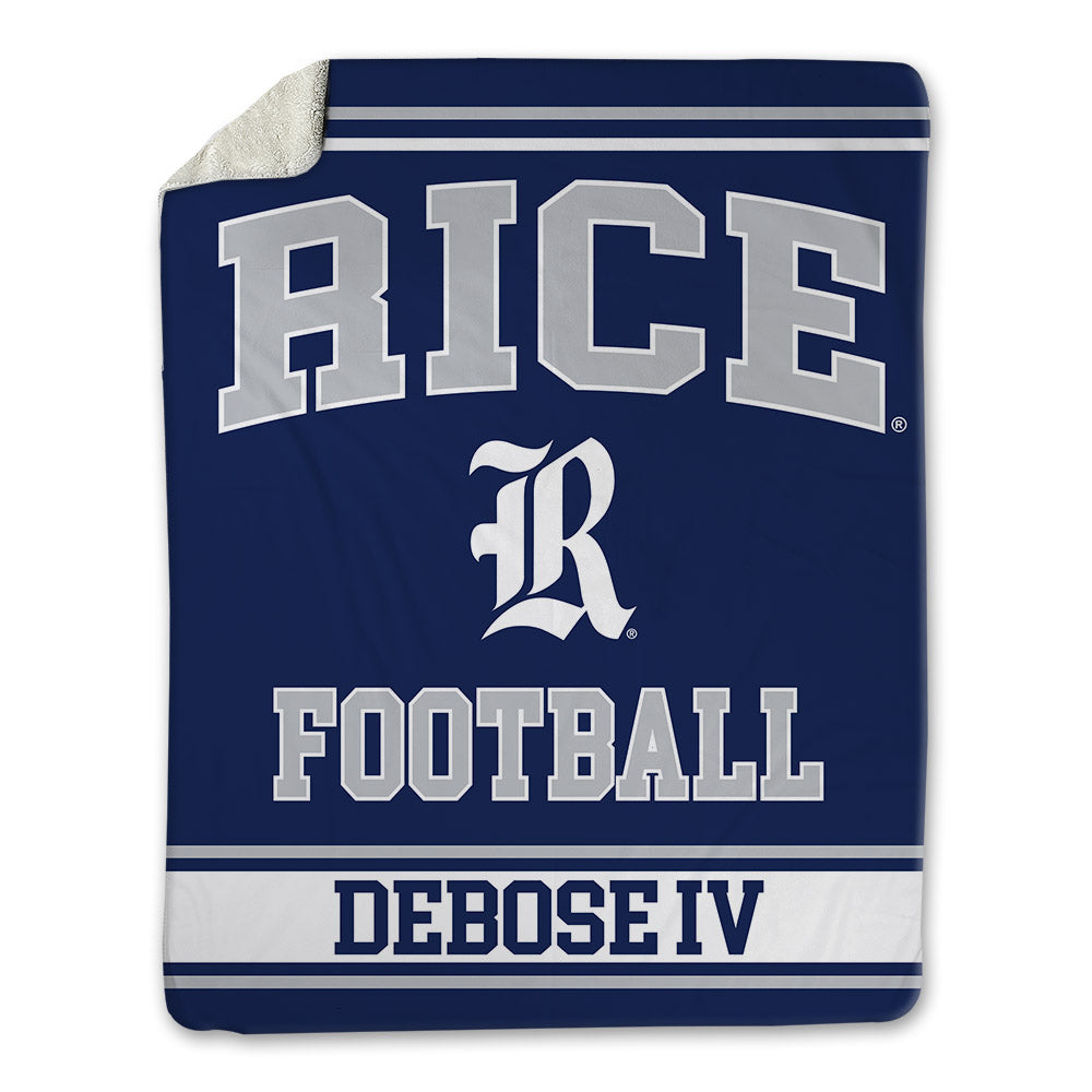 Rice - NCAA Football : Larry DeBose IV - Blanket-0
