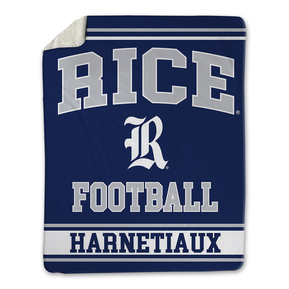 Rice - NCAA Football : Austin Harnetiaux - Blanket-0