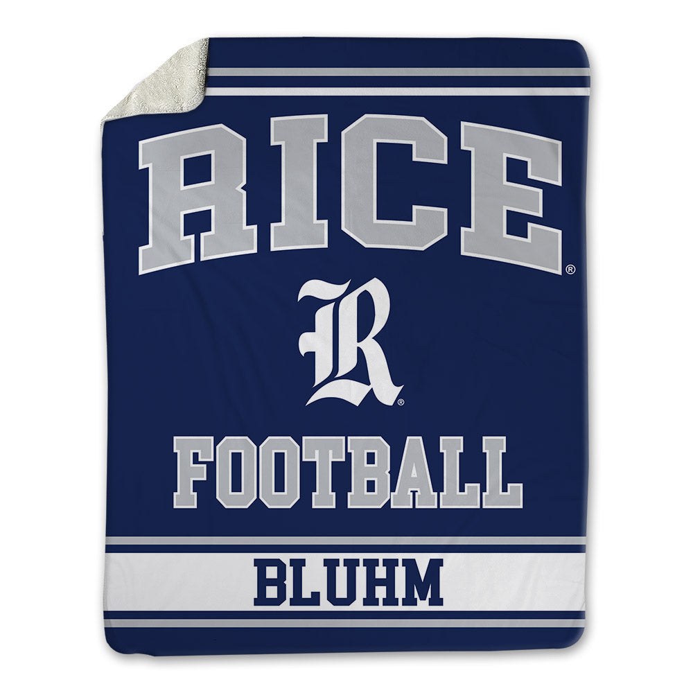 Rice - NCAA Football : Leo Bluhm - Blanket-0