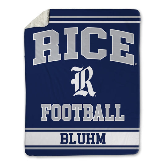 Rice - NCAA Football : Leo Bluhm - Blanket-0