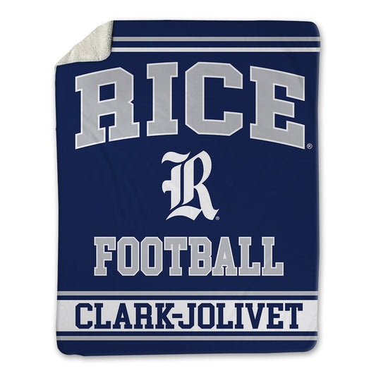 Rice - NCAA Football : Christopher Clark-Jolivet - Blanket-0