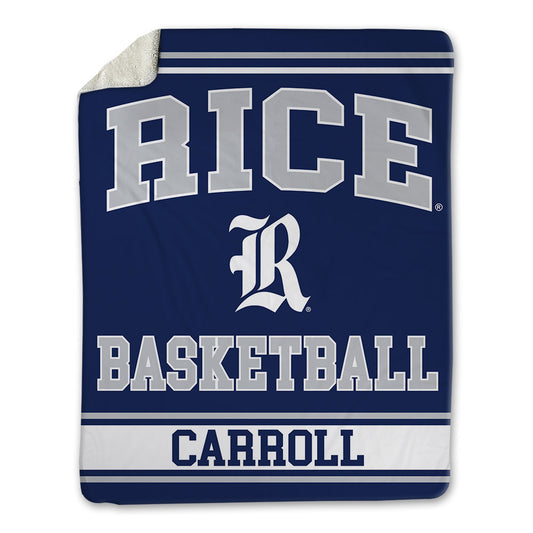 Rice - NCAA Men's Basketball : Cam Carroll - Blanket-0