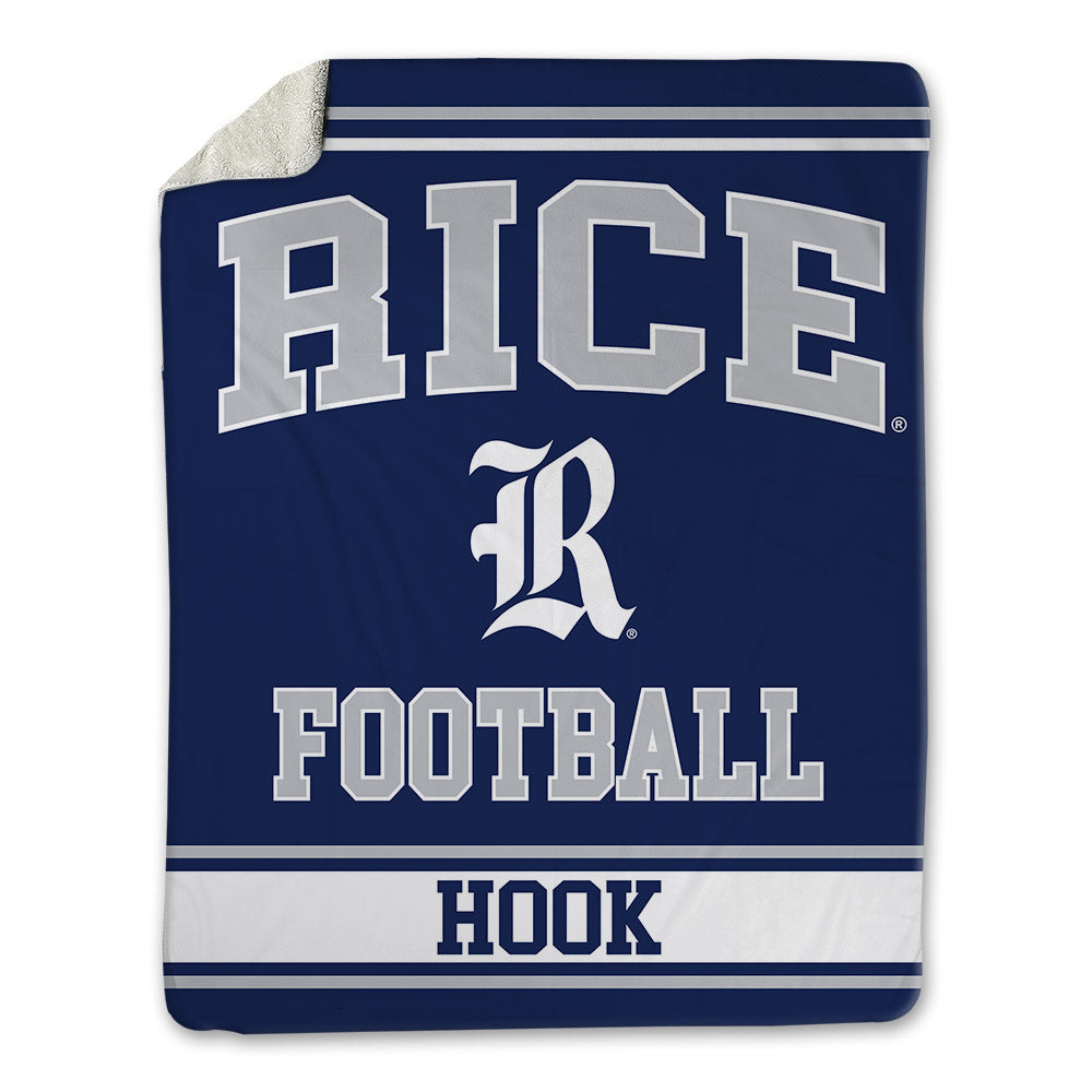 Rice - NCAA Football : Daveon Hook - Blanket-0