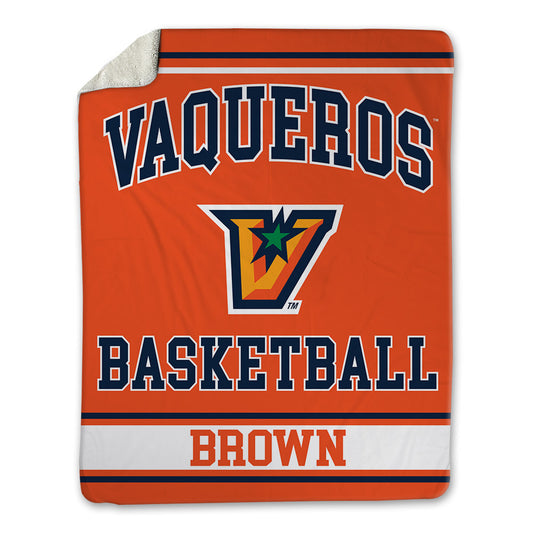 UTRGV - NCAA Men's Basketball : Tjohnn Brown - Blanket-0