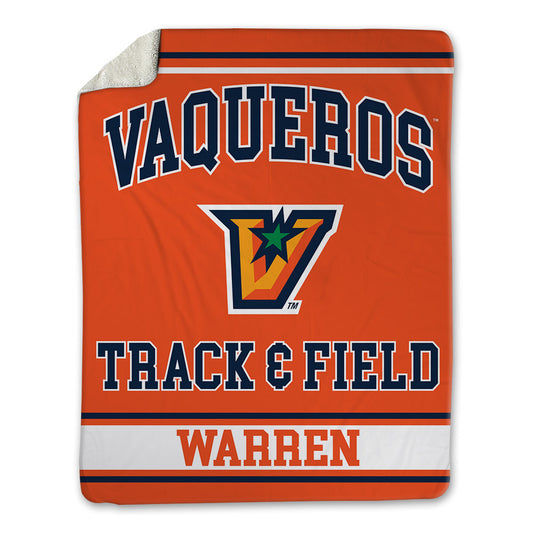 UTRGV - NCAA Men's Track & Field : Antwoine Warren - Blanket-0