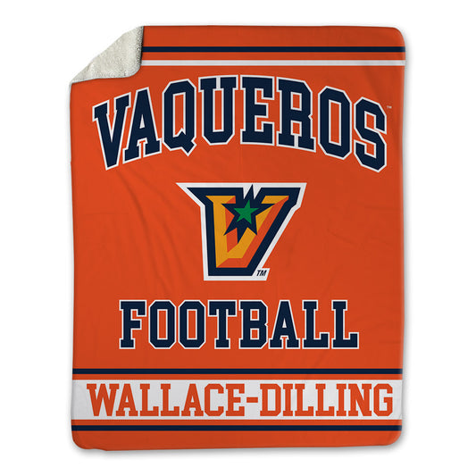 UTRGV - NCAA Football : Nathaniel Wallace-Dilling - Blanket-0