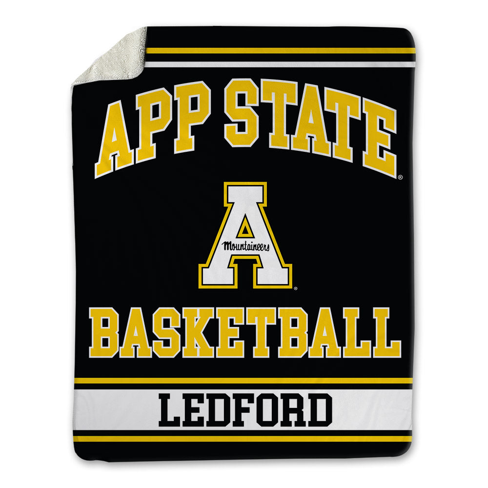 App State - NCAA Men's Basketball : Luke Ledford - Blanket-0