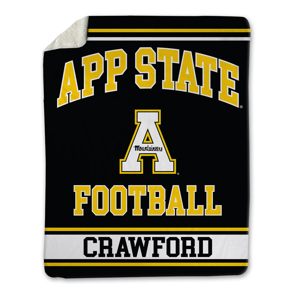 App State - NCAA Football : Kelvin Crawford - Blanket-0