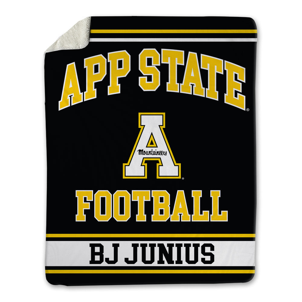 App State - NCAA Football : Bryant "BJ" Junius - Blanket-0