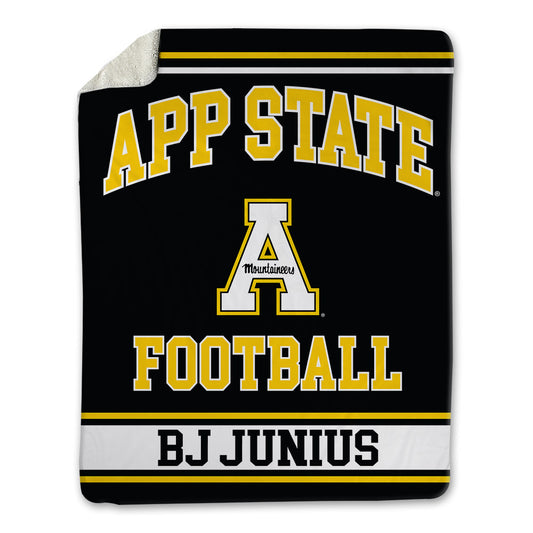 App State - NCAA Football : Bryant "BJ" Junius - Blanket-0