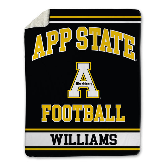 App State - NCAA Football : Lance Williams - Blanket-0