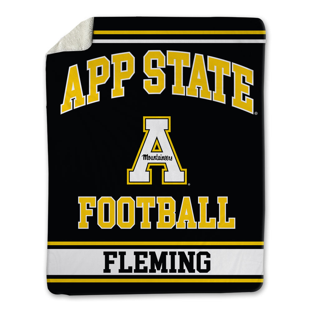 App State - NCAA Football : Semaj Fleming - Blanket-0