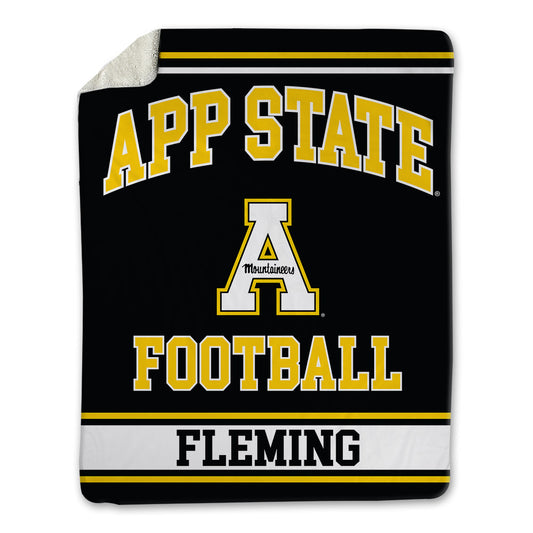 App State - NCAA Football : Semaj Fleming - Blanket-0