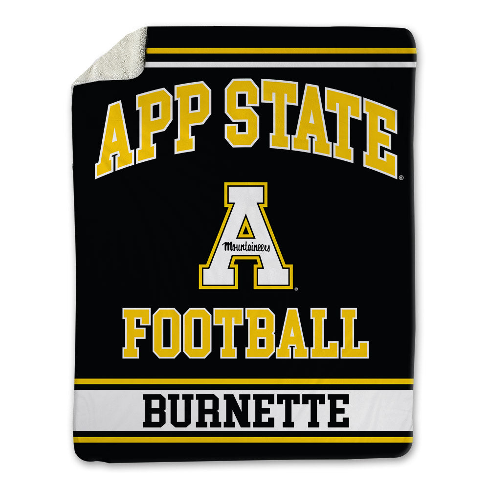 App State - NCAA Football : J'Marion Burnette - Blanket-0