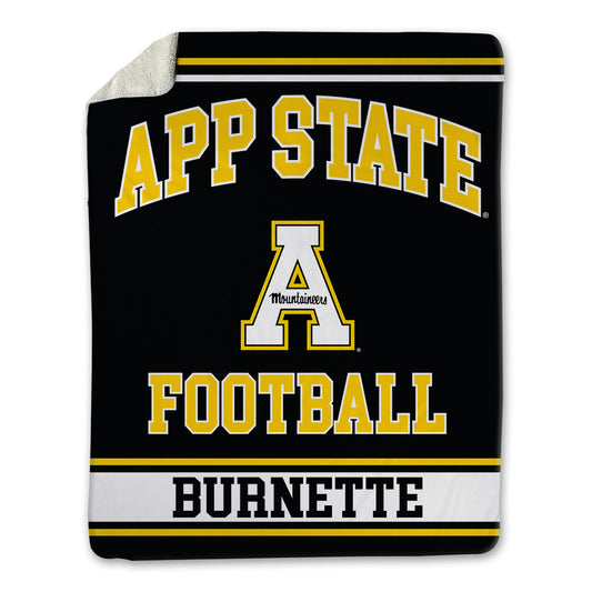App State - NCAA Football : J'Marion Burnette - Blanket-0