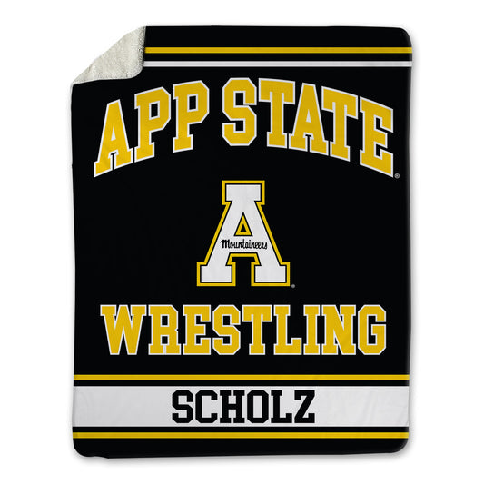 App State - NCAA Wrestling : Luke Scholz - Blanket-0
