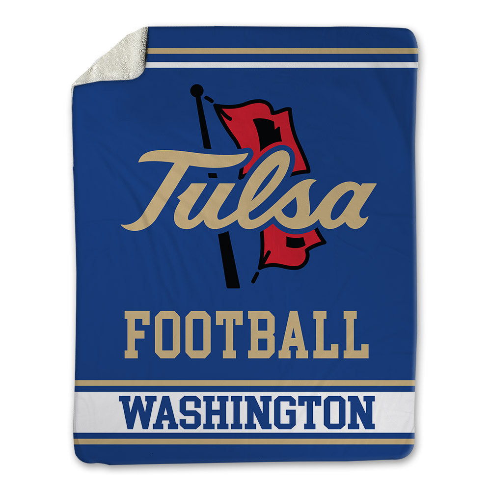 Tulsa - NCAA Football : Kelvin Washington - Blanket-0