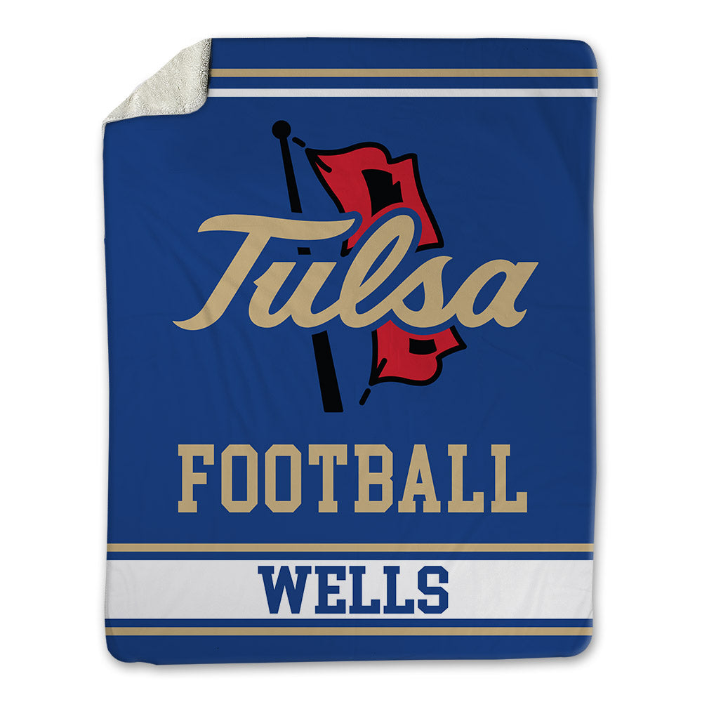 Tulsa - NCAA Football : David Wells - Blanket-0