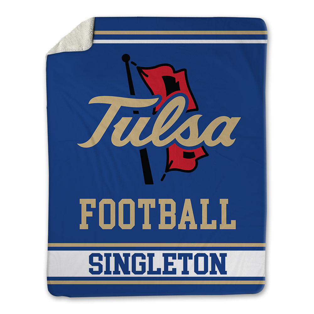 Tulsa - NCAA Football : Oran Singleton - Blanket-0