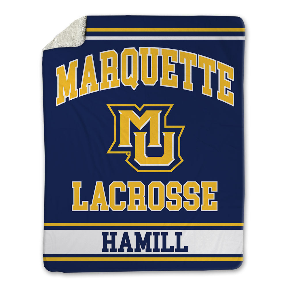 Marquette - NCAA Men's Lacrosse : Matt Hamill - Blanket-0