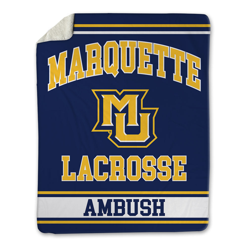 Marquette - NCAA Men's Lacrosse : Ty Ambush - Blanket-0
