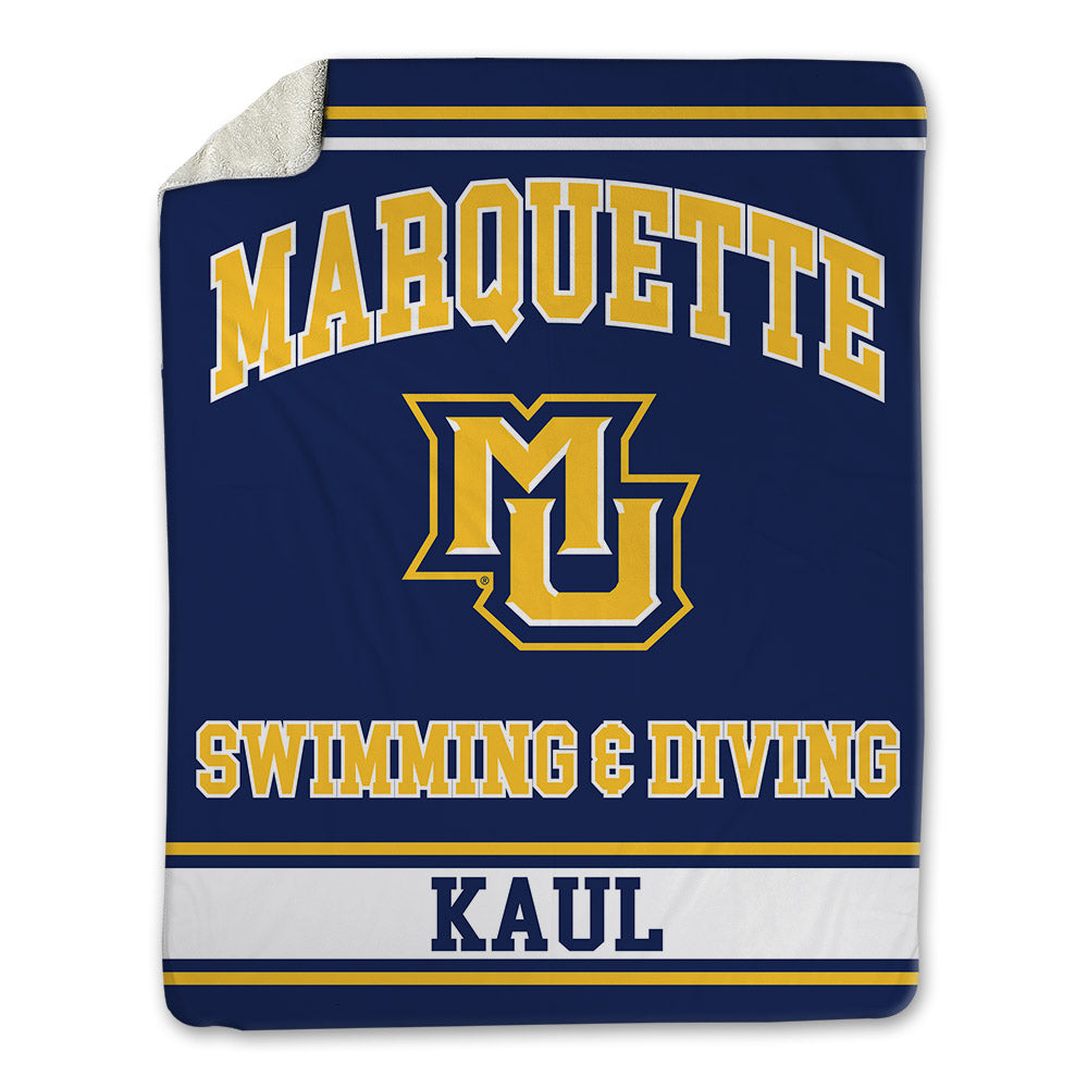 Marquette - NCAA Women's Swimming & Diving : Raleigh Kaul - Blanket-0