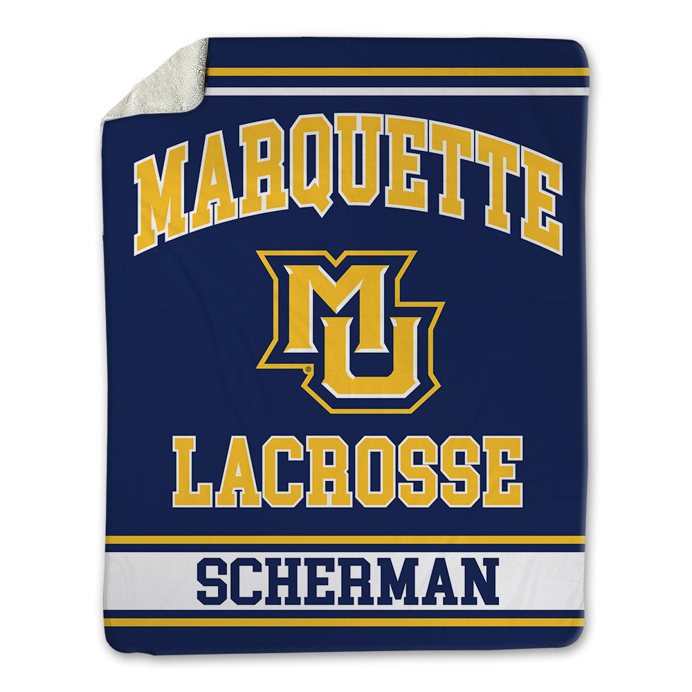 Marquette - NCAA Men's Lacrosse : Brol Scherman - Blanket-0