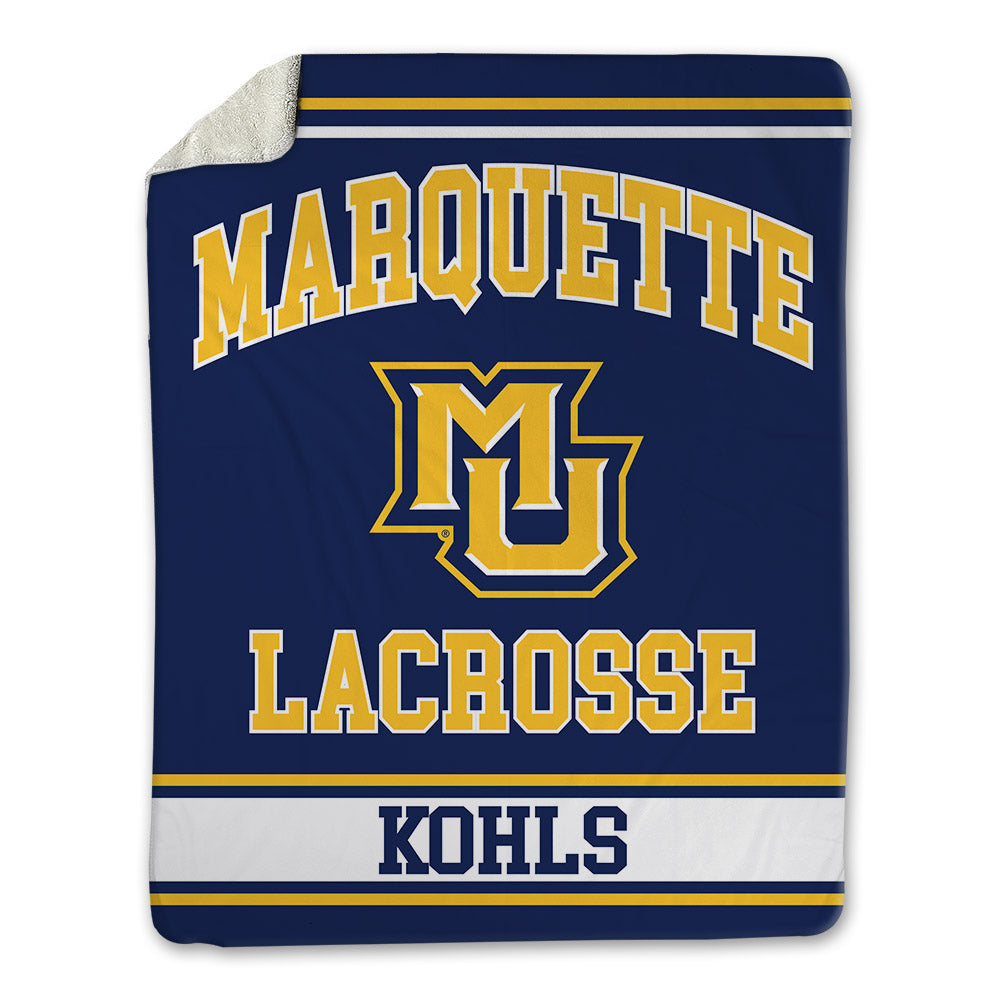 Marquette - NCAA Men's Lacrosse : Kaiden Kohls - Blanket-0
