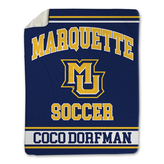 Marquette - NCAA Women's Soccer : Coco dorfman Coco dorfman - Blanket-0