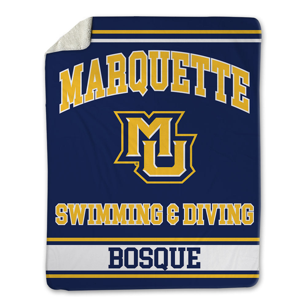 Marquette - NCAA Women's Swimming & Diving : Eliana Bosque - Blanket-0